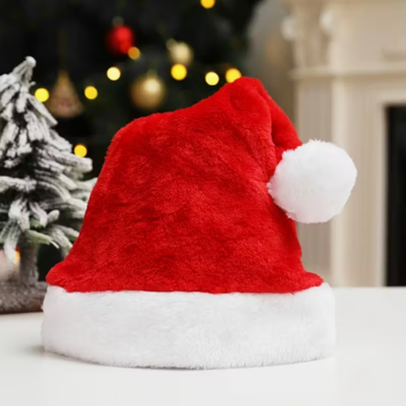 TEMU Customizable Santa Hat - Personalized Name/text/design, 100% Polyester, Hand Wash , For Holiday Parties, Family , And Festive Events I Perfect For Halloween