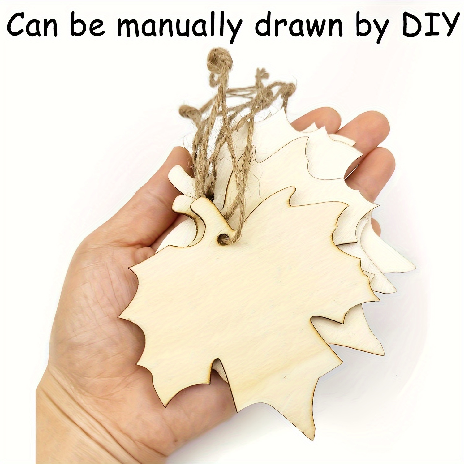 

Value Pack 20pcs, Wooden Maple Leaf Paper Cutting, Diy Hand Painted, Wooden Maple Leaf Ornaments, Autumn Harvest With Rope Diy Craft Gift Tags Thanksgiving Christmas Home Party Decoration