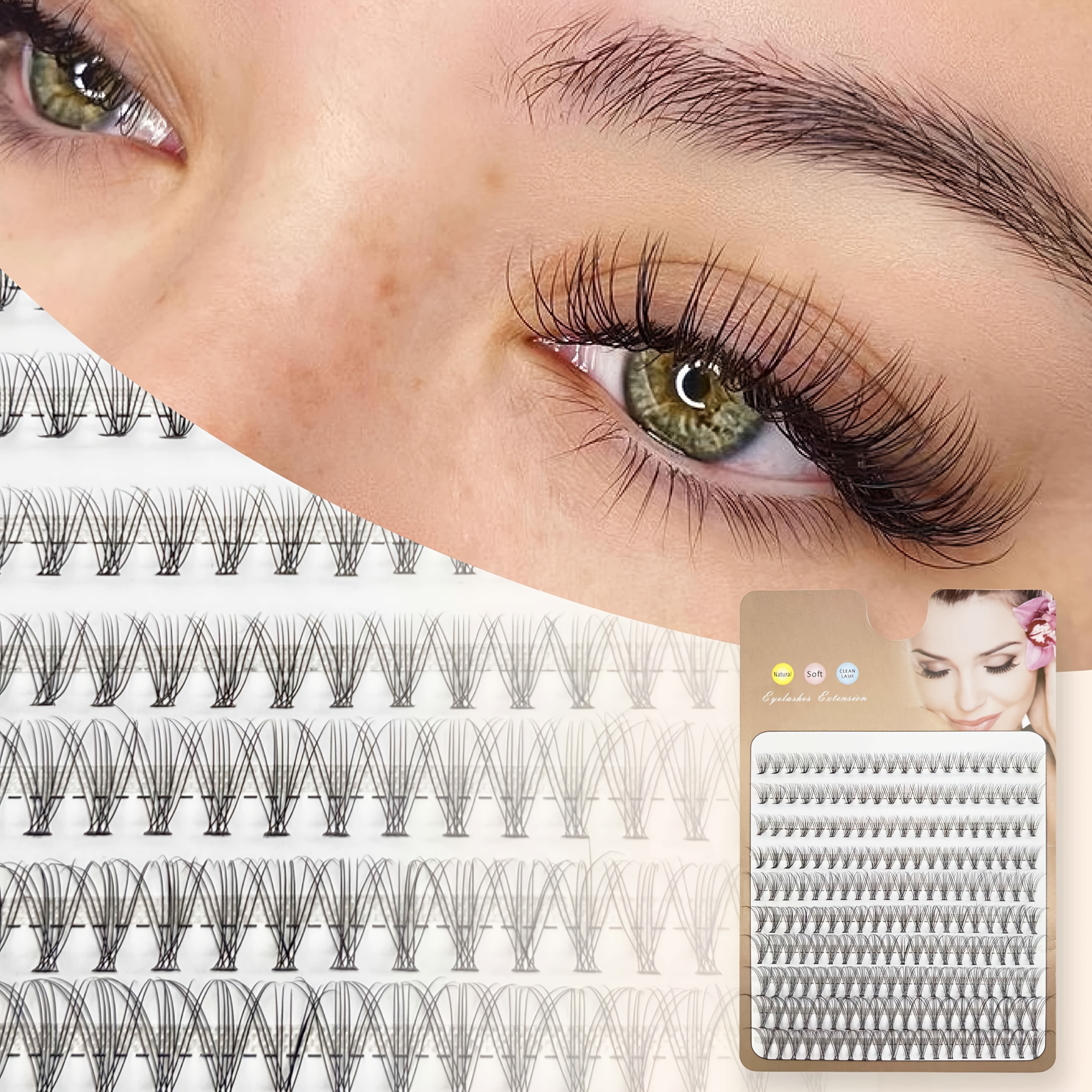 

Diy Large Capacity 200 Of 10 Eyelashes, 0.05mm Ultra-thin, 8-13mm Mixed Length, C&d , Diverse Styles, Suitable For Nature, Dolls, , Role-playing And Animation - Easy For Beginners To Use