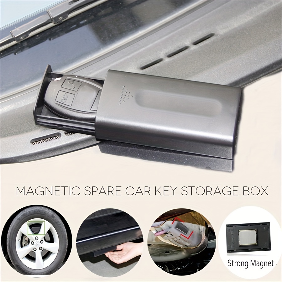 

1pc Car Key Safe Box, Magnetic Car Key Holder, Key Storage Box
