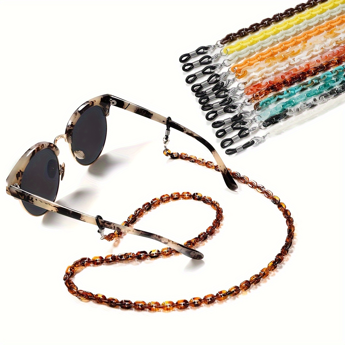 

Chic Acrylic Glasses Chain - Anti-slip Fashion Glasses & Reading Lanyard, Mask Holder For Women