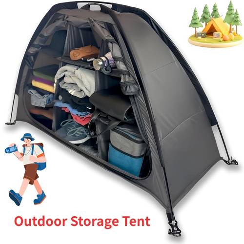 tent camping organizer with zippered flap 9 shelf storage shoe organizer organizer organize any other camp gear additions outdoor camping picnic brown gray
