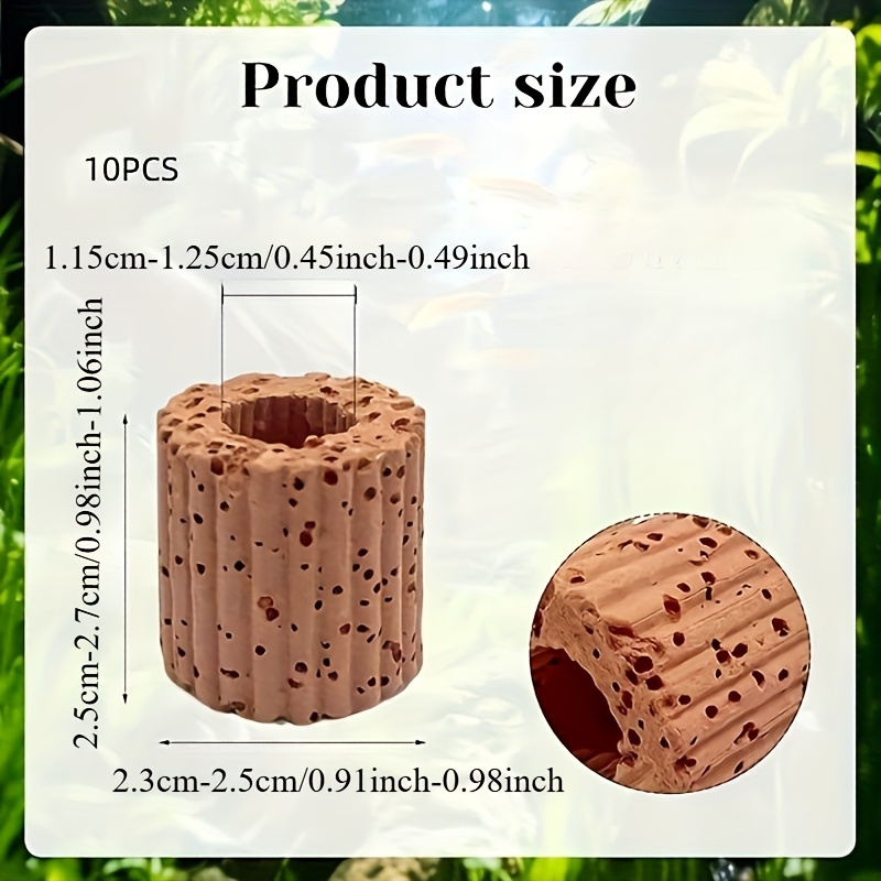 Image of Set Of 10 Aquatic Plant Holders - Rings For Water Plants In Aquariums, Stable Landscape Additions Based On Gravity