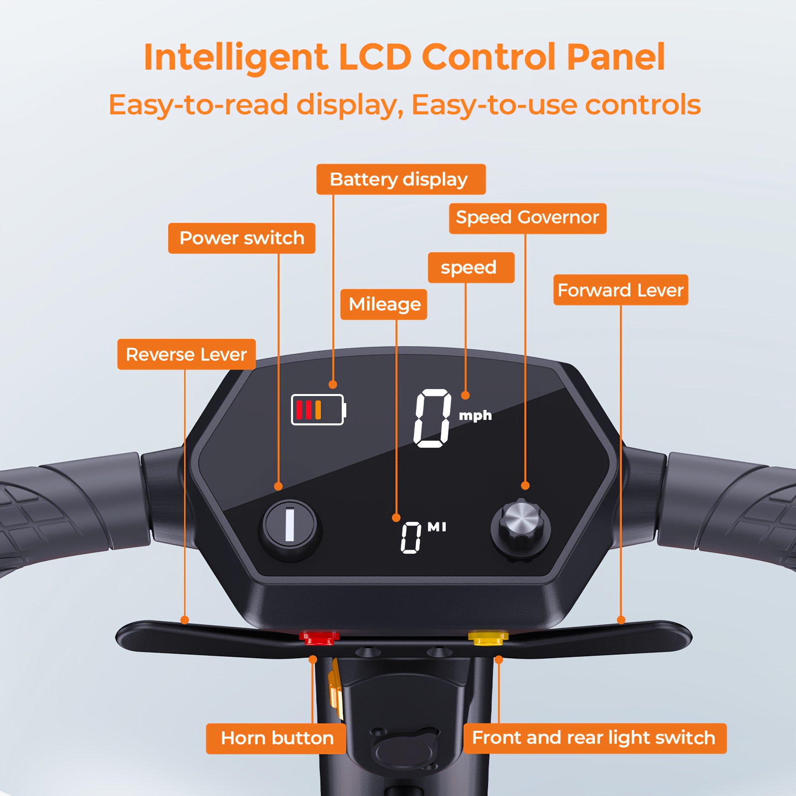 foldable 4-wheel mobility scooter for seniors, 270w, 24v 10ah battery (single/double options), adjustable seat & handlebars, basket, 8 tires, 256lbs capacity, 28.9 kg,   rides, great gift for valentine s day Product details 4