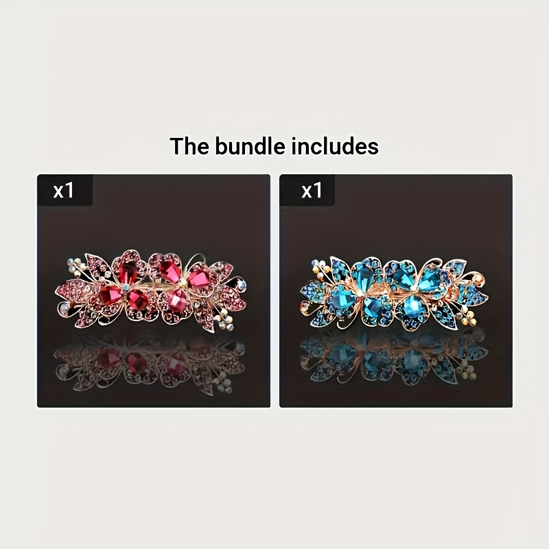 TEMU Hair Clip Set For Women Hair Clip Female Back Head Clip Elegant Head Jewelry Ponytail Clip Hair Accessories