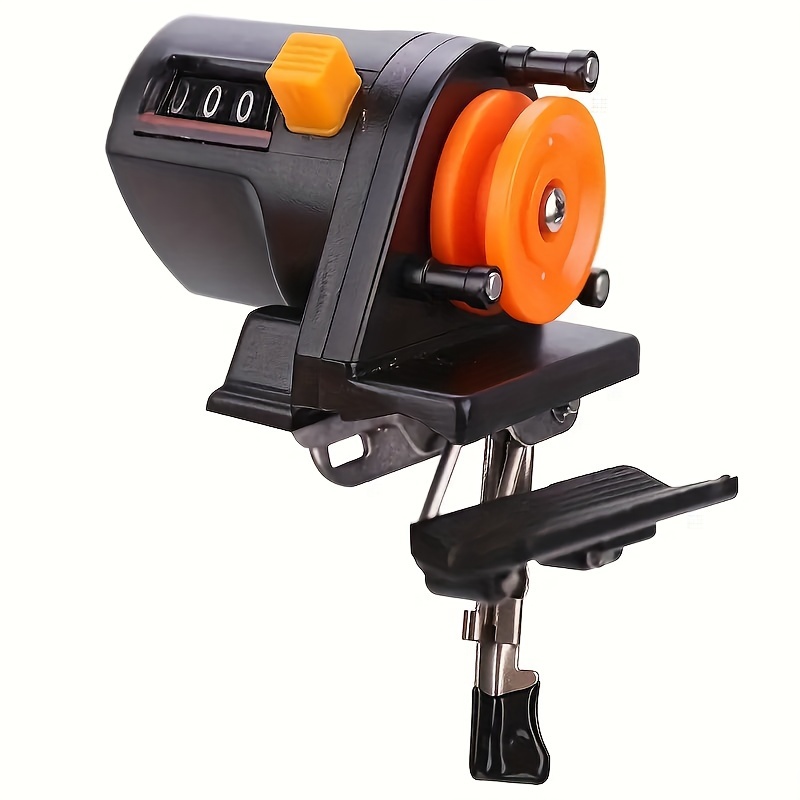 Portable Fishing Line Counter 0-999m Depth Gauge Spooler for Trolling  and Spooling, Durable PVC Construction, Essential Tackle