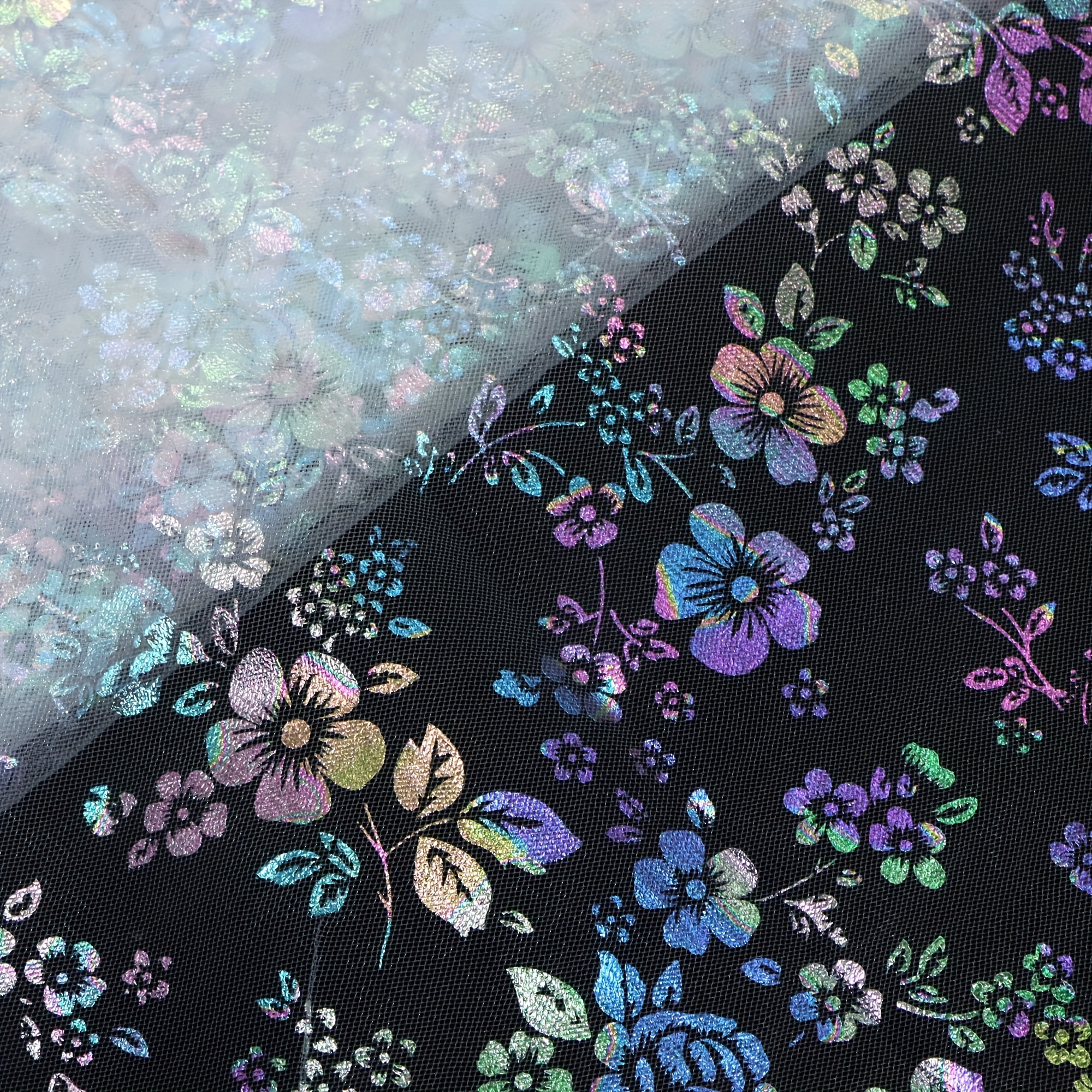 E-shop 50x160 cm Leuchtendes goldenes, fluoreszierendes Rosen-Tüllmaterial, weiches, durchsichtiges Garn für Spielzeughintergrund, Wand und waschbar,