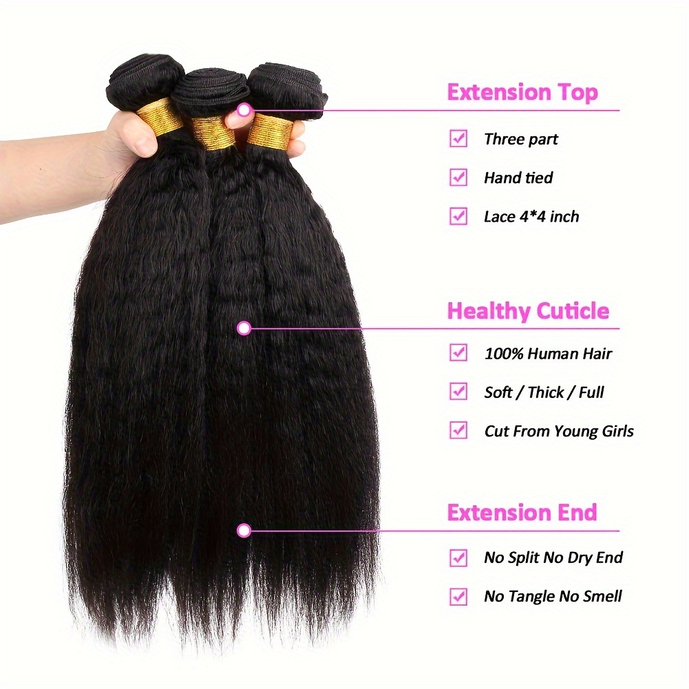   straight bundles human hair bundles 100   brazilian   straight 3 bundles for women natural   details 6