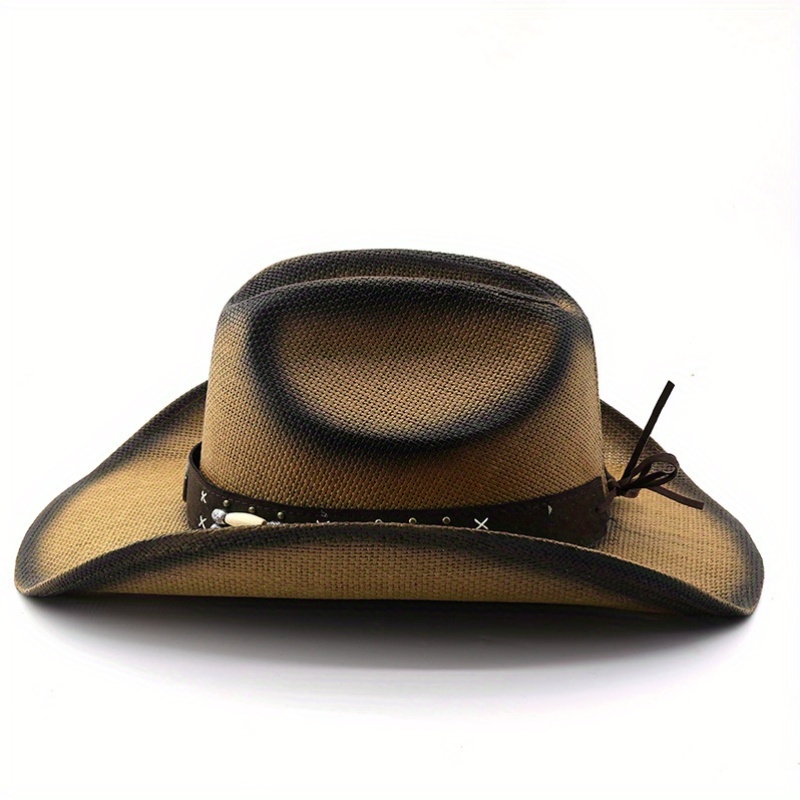 western outback cowboy straw western cowgirl - Temu display picture 1