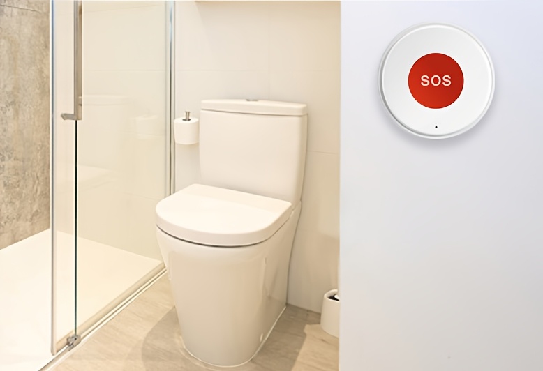 WiFi SOS-knop Slim Huis Noodalarmapparaat Werkt met Tuya Smart Life APP Veiligheidsalarm voor Ouderen en Kinderen APP Bewaking op Afstand