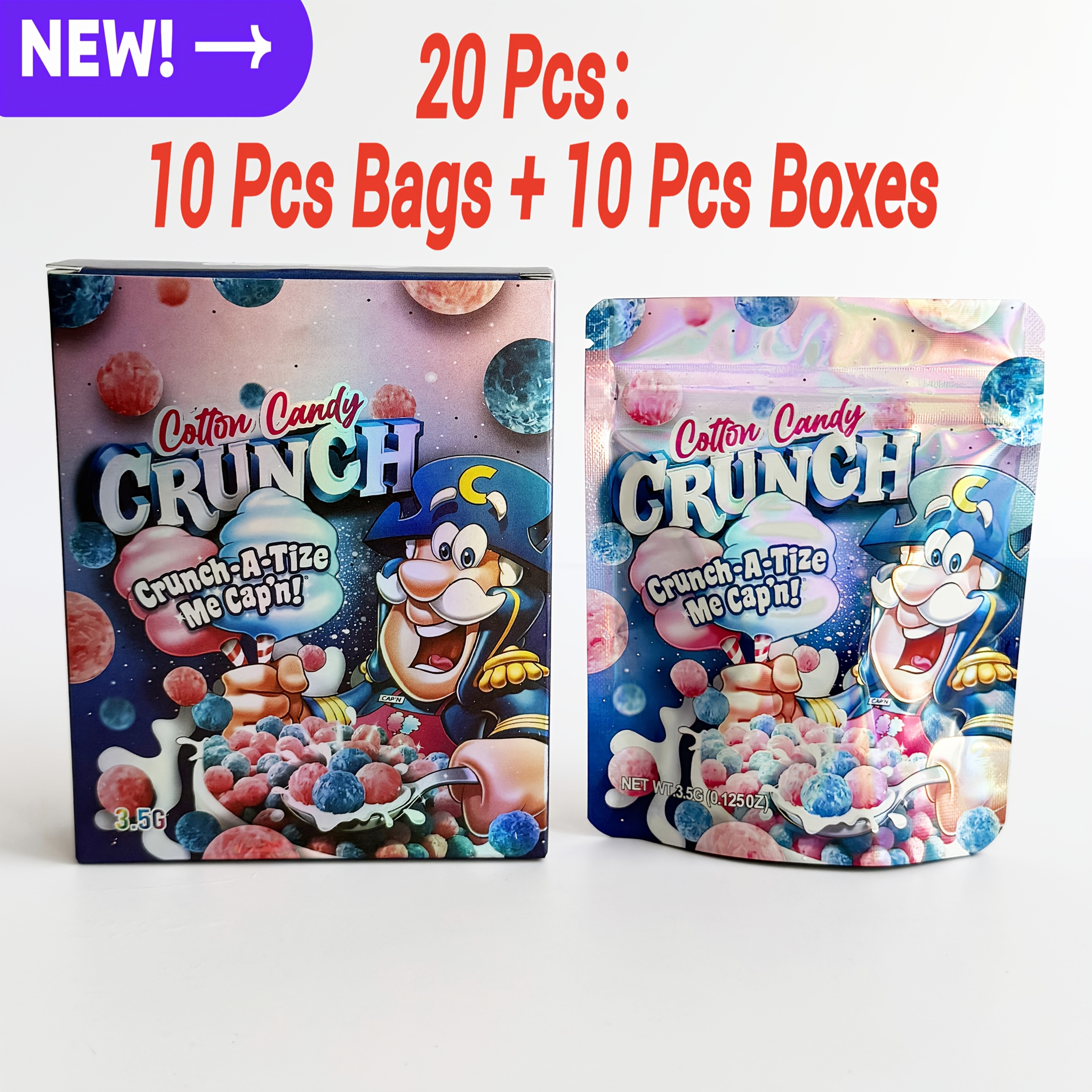 20pcs Exotic Mylar  s with Box - 3.5g    s, Holographic Design, Mixed Colors, Durable   Material for Home, Event Party & Holiday Gift Packaging, 10pcs  s + 10pcs Boxes, Gift Wra ing Su lies, Party Favor  s, Festive Packaging, Decorative  s, Resealable  s,   Packaging, Mini   with Holographic Film Sealing, Jewelry Packaging, Craft Su lies, Metallic  , Lightweight Packaging