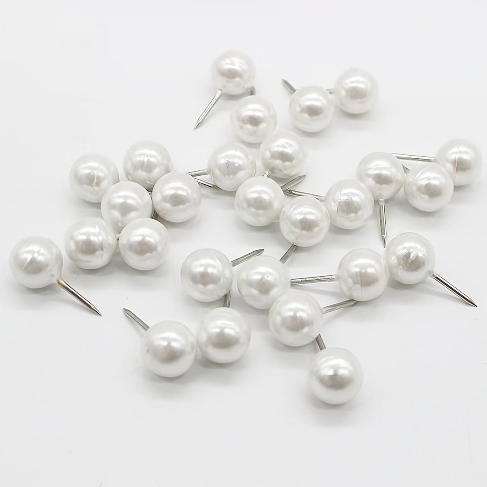 

50pcs Elegant Push Pins - Decorative Thumb For Cork Boards, Photos &