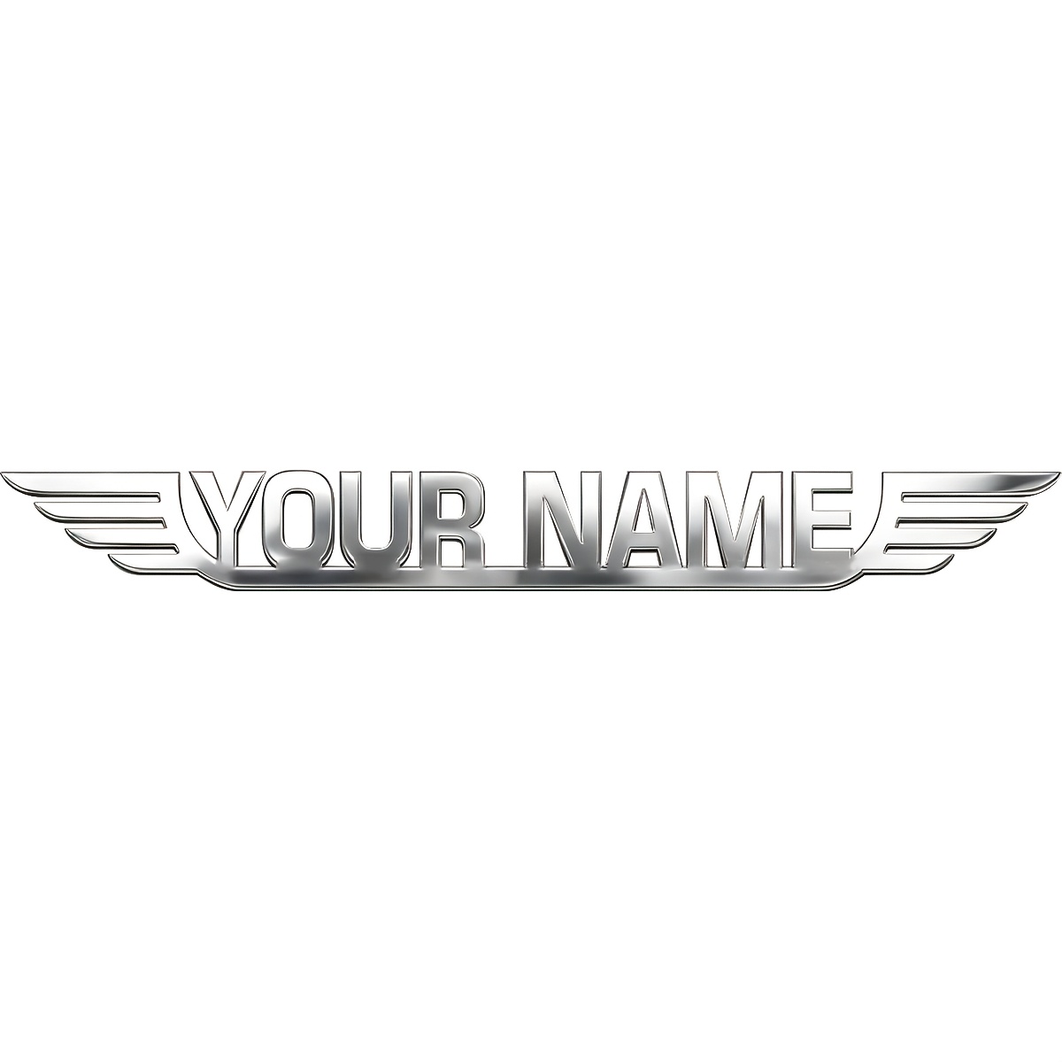 TEMU Stainless Steel Emblem - Custom Text//date/icon Car Badge Suitable For Car Truck Boat Guitar Piano - Waterproof Trunk Emblem, Customized