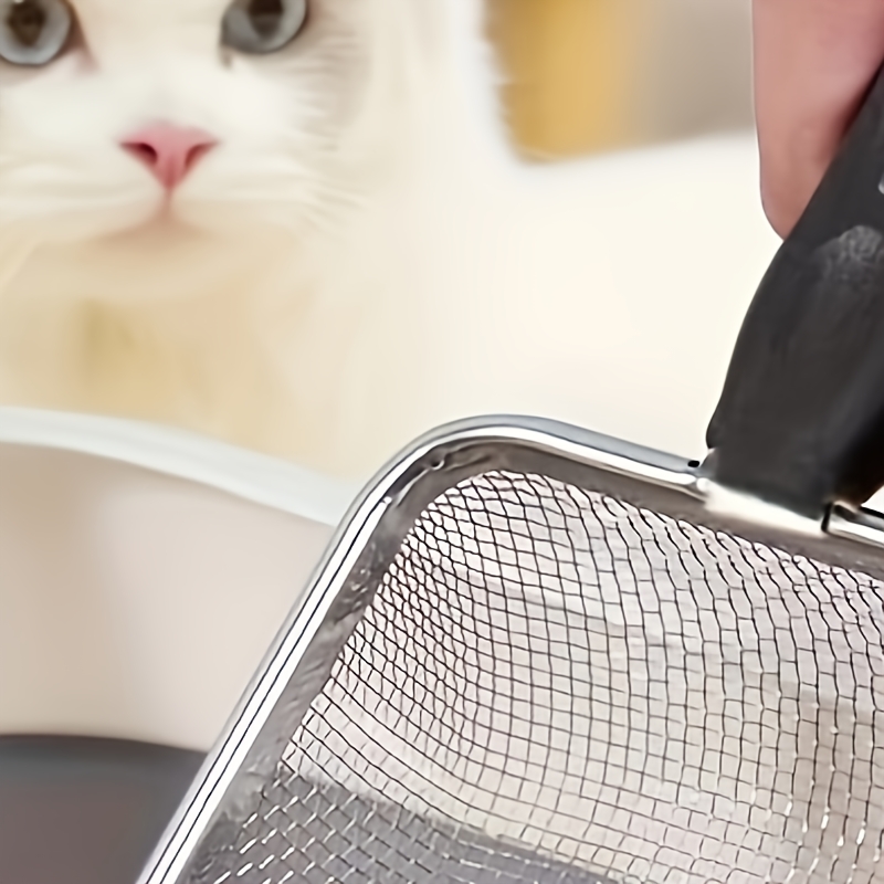 

Extra Large Stainless Steel Cat Litter - Poop Shovel With Wide Screening Surface For Efficient Filtration - Ideal Cat Litter Box Cleaning Tool For Cats