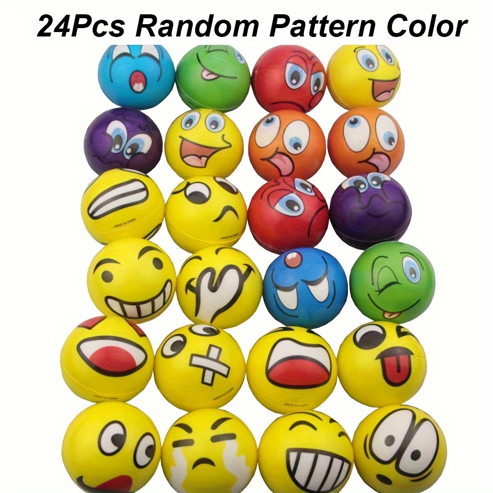 

24pcs Soft Ball, Squeeze Balls For Hand Exercise(color Pattern Random)