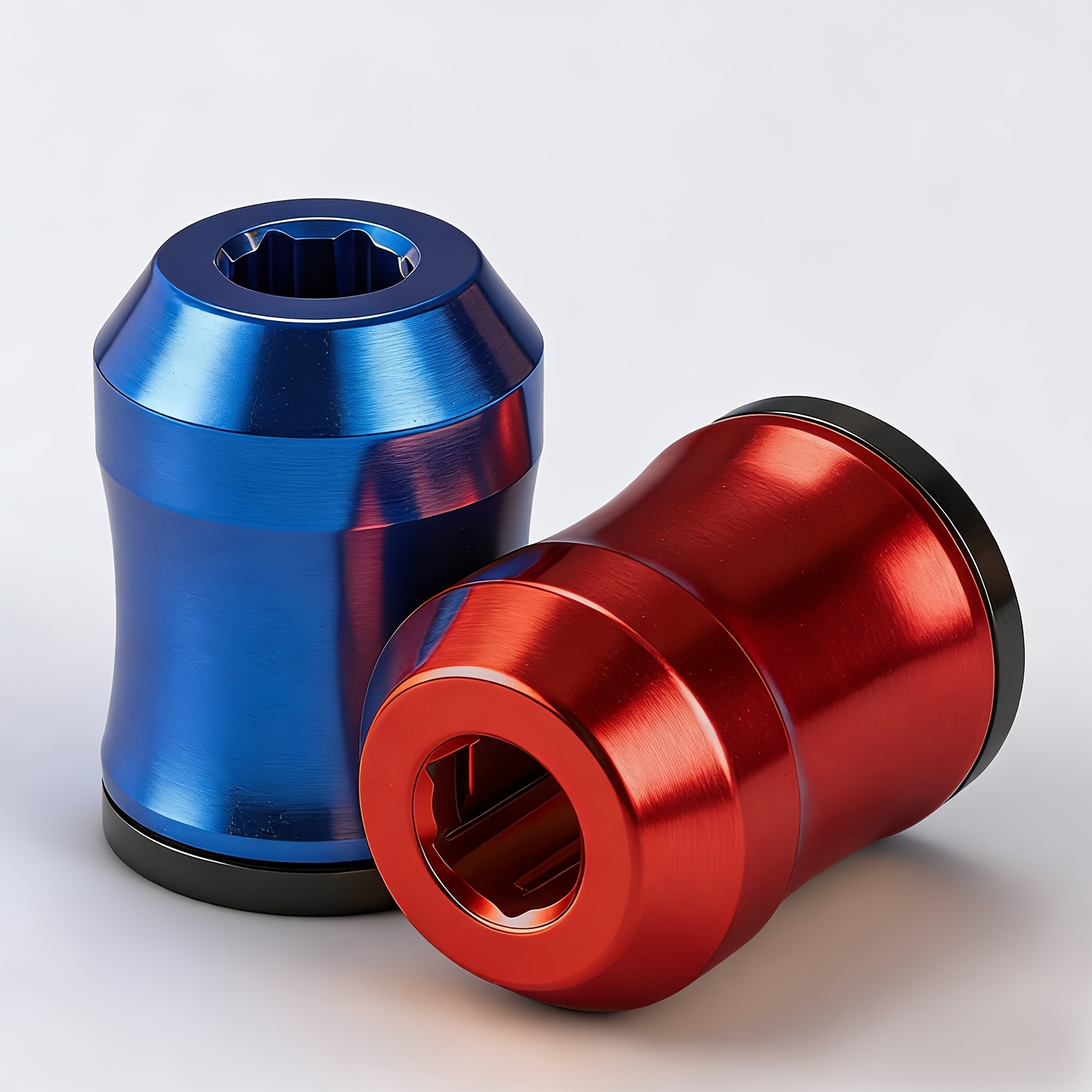 TEMU 2pcs Magnetic Screw Holder, Screwdriver Head Magnetic Ring, Magnetic Bit Holder For Auto Repair, Furniture Assembly, Woodworking And , Red Blue