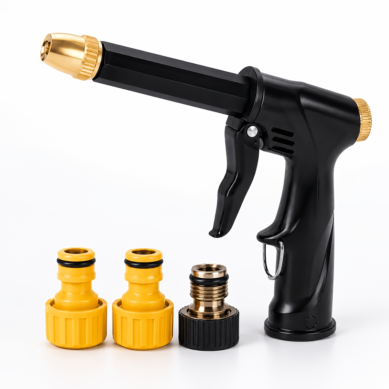 1pchigh pressure multi purpose car motorcycle wash water gun durable plastic body adjustable nozzle for garden hose powerful cleaner for bicycles vehicles outdoor cleaning gardening