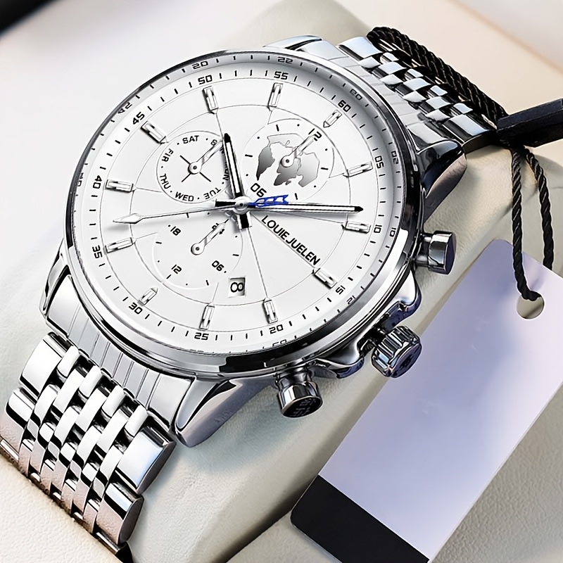 Men' Mechanical Watch With Premium-looking Dial And Stainless Steel Strap, Suitable For Daily Wear, Men's Gift, Vintage Design, Elegant , Automatic Movement, Mechanical Watch, Watch, , Fashionable Men