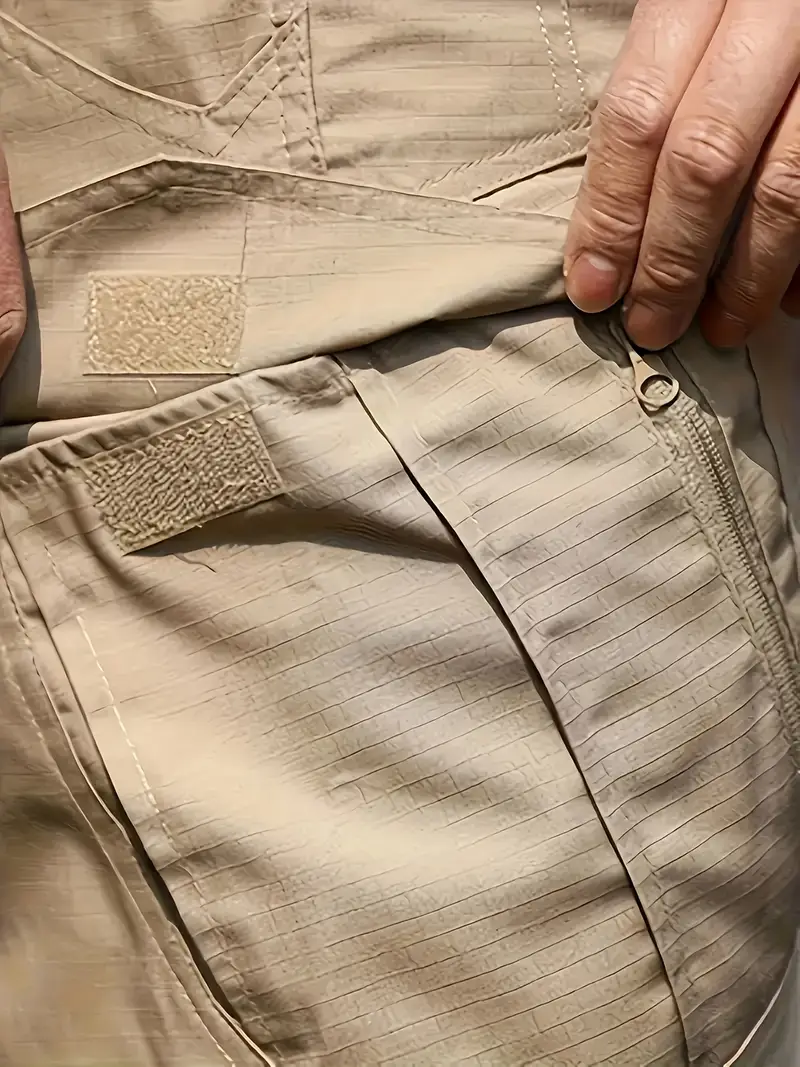 pantalones tácticos de carga para hombre estilo militar con múltiples bolsillos, cintura ajustable en poliéster no elástico, ropa casual para | uso exterior y /otoño 4