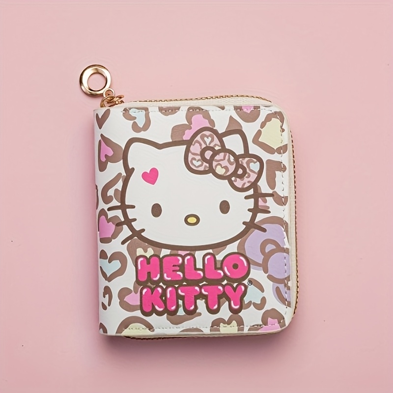 Short Wallet - Cute Hello Kitty Card Holder, Coin Purse, Bifold Wallet With Kawaii Design