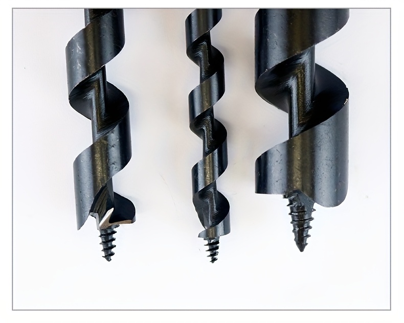 5pcs heavy duty hand drill bit set with drill all purpose metal drilling kit for tree wood board drilling outdoor survival   building hand kit for deep hole drilling compatible with Product details 2