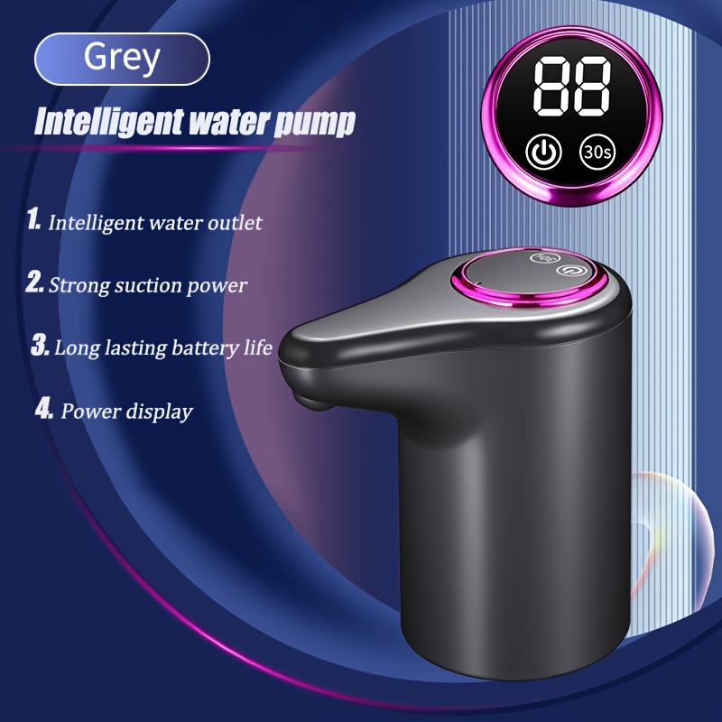 Image of Electric Water Pump, Smart Home Bottled Water Automatic Dispenser, Usb Rechargeable, Automatic Smart Bottle Filler, Home Drinking Machine Water Pump, Pump