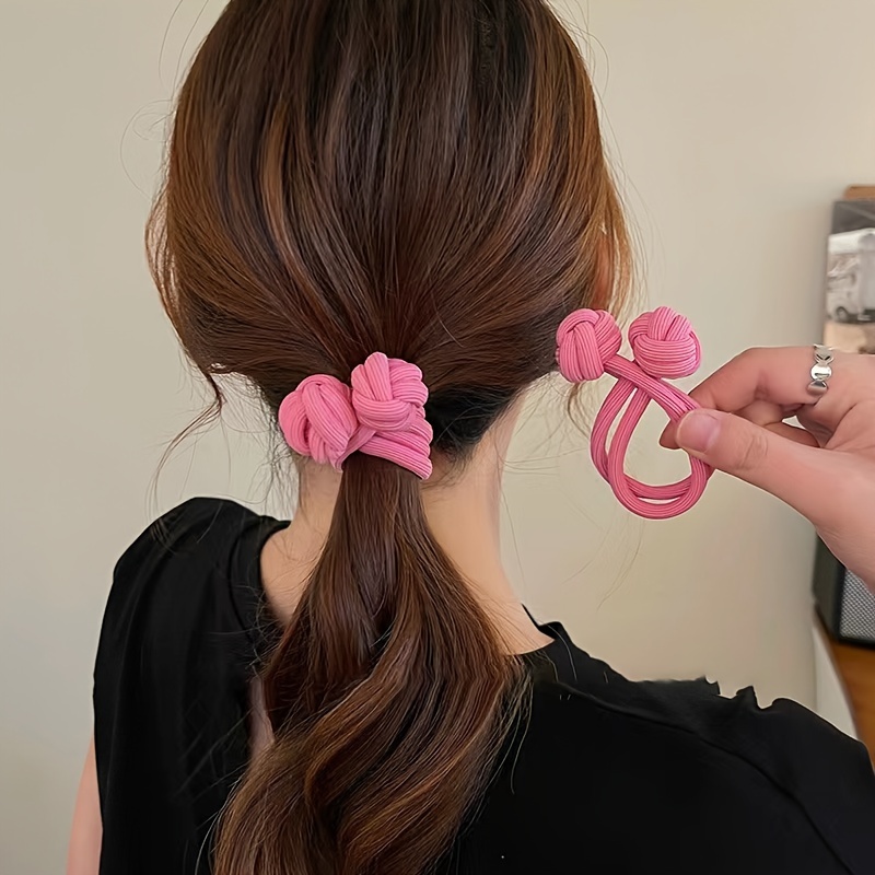 5 Chiffon-Haargummis Mit Schleife – Dehnbar, Knitterfrei, Als Haarband Oder Schal Nutzbar