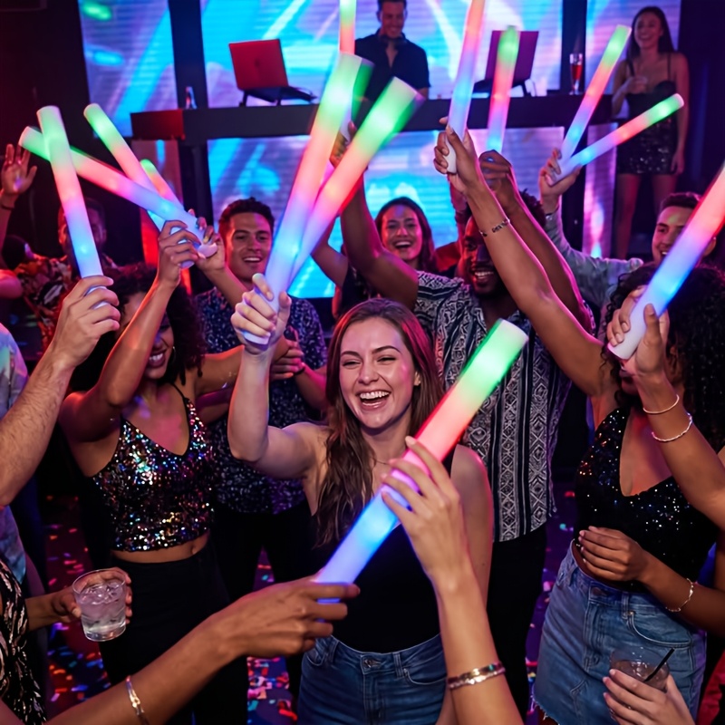 30Pack Foam Glow Sticks for Parties