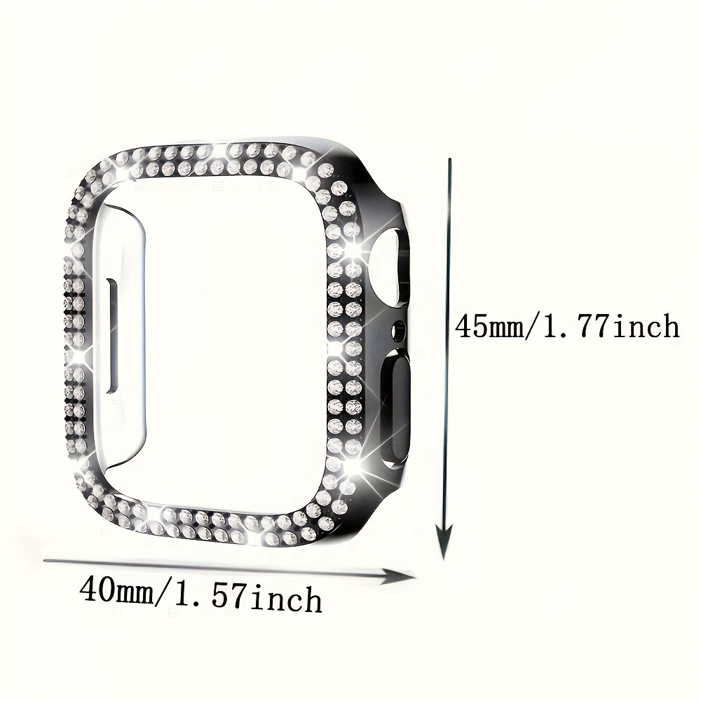 Screen Protectors Artificial Diamonds Iwatch Watch Case Temu Canada