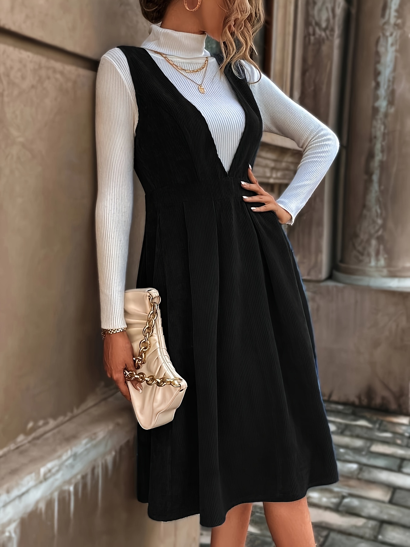 solid color sleeveless dress women women's clothing temu - Temu