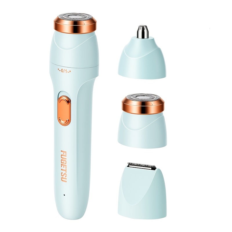 TEMU Rasoir électrique 3-en-1 pour femmes, épilateur multifonctionnel, tondeuse bikini, rechargeable par USB. Convient pour les jambes, les bras, les