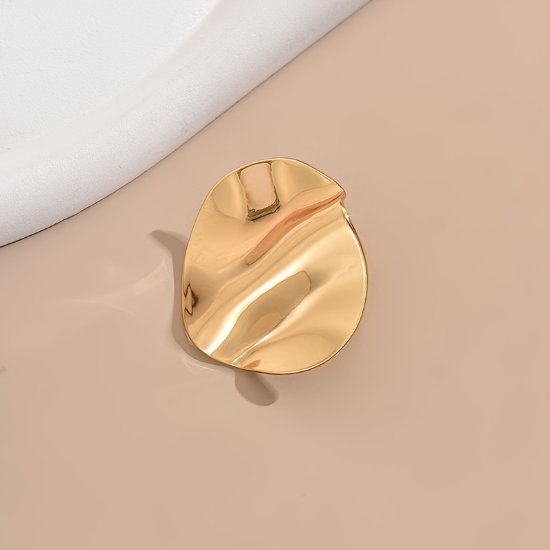 Exaggerated Ornate Stainless Steel Polished Ring for Women