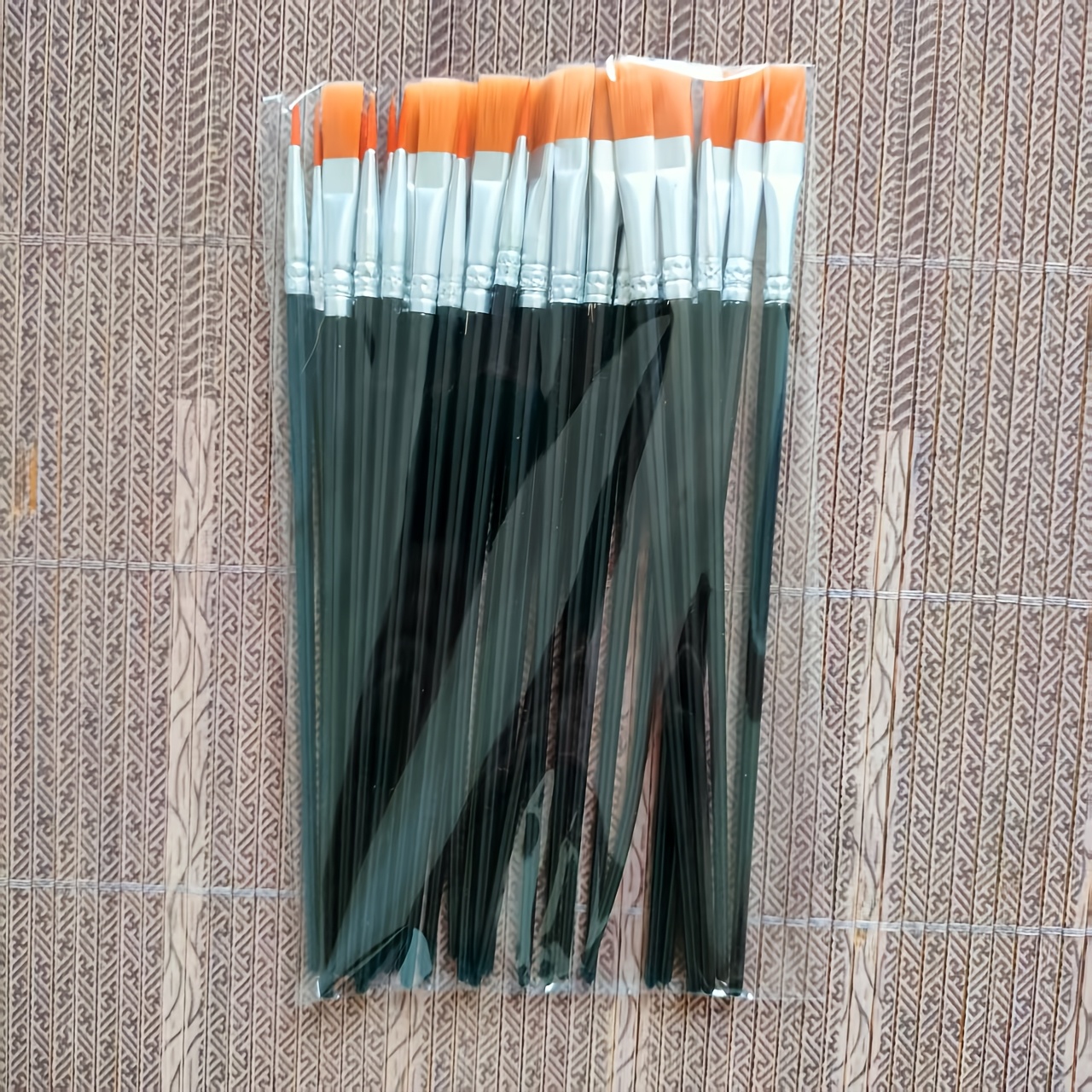 Temu – TEMU 30pcs Nylon Bristle Paint Brushes, With Flat And Round Tip Brushes, Suitable For Professional Oil Painting, Watercolor, Craft Brushes, Suitable