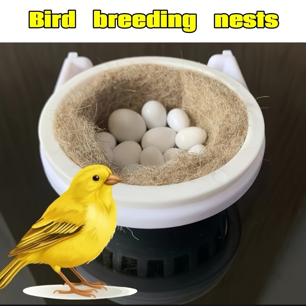 

A Breeding Nest For The Combination Set Of Feathered Birds, Plastic, Suitable For Birds, Including A Nesting Velvet Pad And Accessories For .