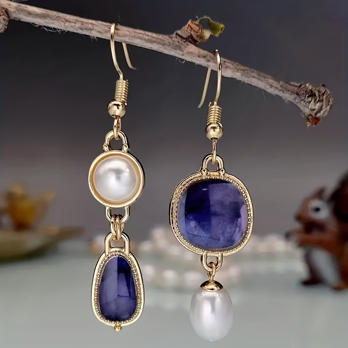 1 Pair Bohemian Style Asymmetrical Design Super And Individual, For Daily And Date Wear, Easily Enhancing Outfit Quality