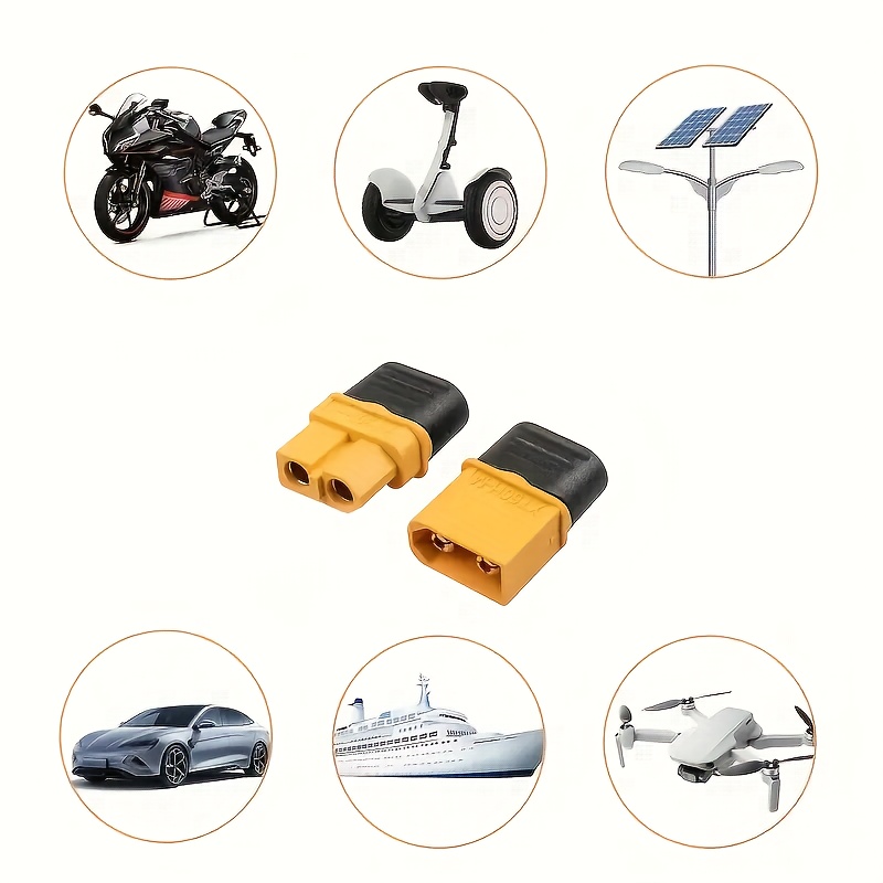 XT60 Stecker Set – 6 Paar (6 Männlich, 6 Weiblich), Für RC Auto, Boot, Drohne, LiPo-Akku & ESC