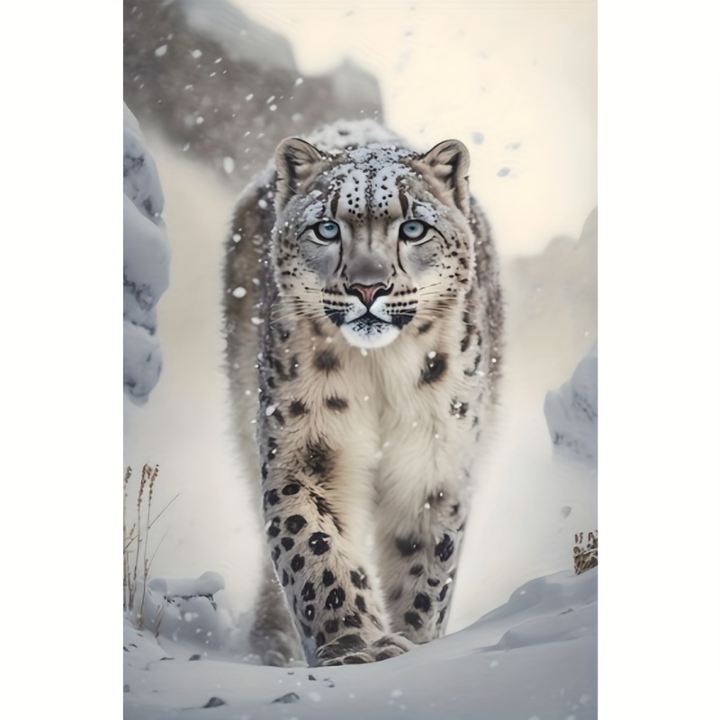 

Diamond Painting Kit - 5d Full Drill Acrylic Round Diamond Art, Large Size Diy Craft For Beginners, Majestic Animal Themed Wall Decor, 1pc (15.7x31.49in)