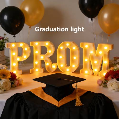 prom led letter light glitter marquee light up sign for prom party graduation decor decorative prom lamp prom table decor prom wall decor prom event decor