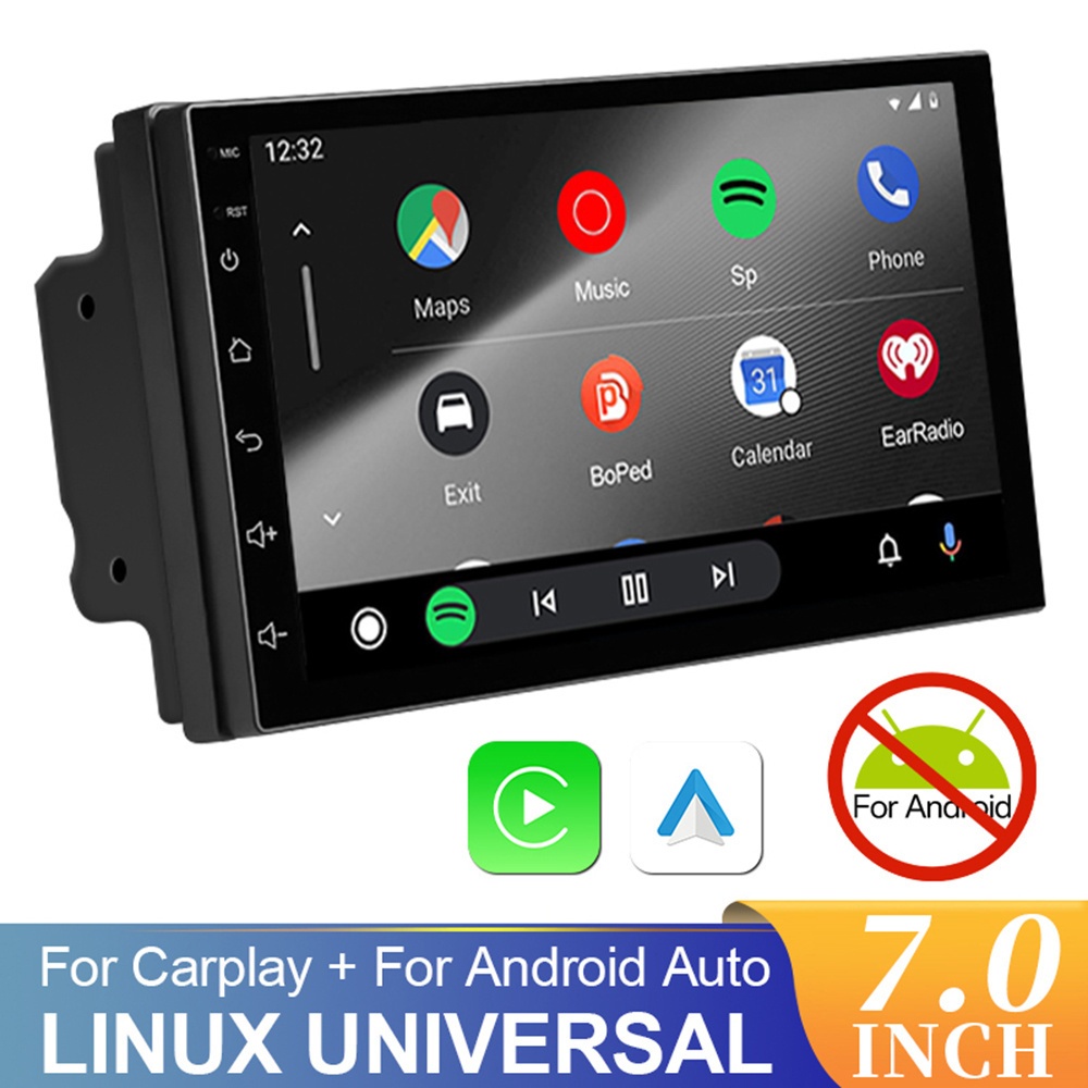 item picture 7 inch multimedia player ips   screen gps navigation multimedia player with wired   auto and carplay   wireless mirrolink no battery fashion additions for car radio