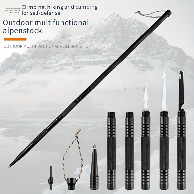 

Outdoor Supplies Multi Set Functional Mountaineering Stick Aluminum Alloy Field Stick