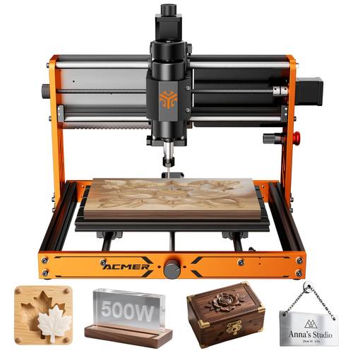 CNC Engraving Machine: 500W Spindle Power, Upgradeable To An Offline OLED Display, Working Area Dimensions 300 X 180 X 78 Mm. Of Engraving Wood, Plastic, Paper, Leather, Bone, Shell, Stone, Metal, And Other Materials. The Fo