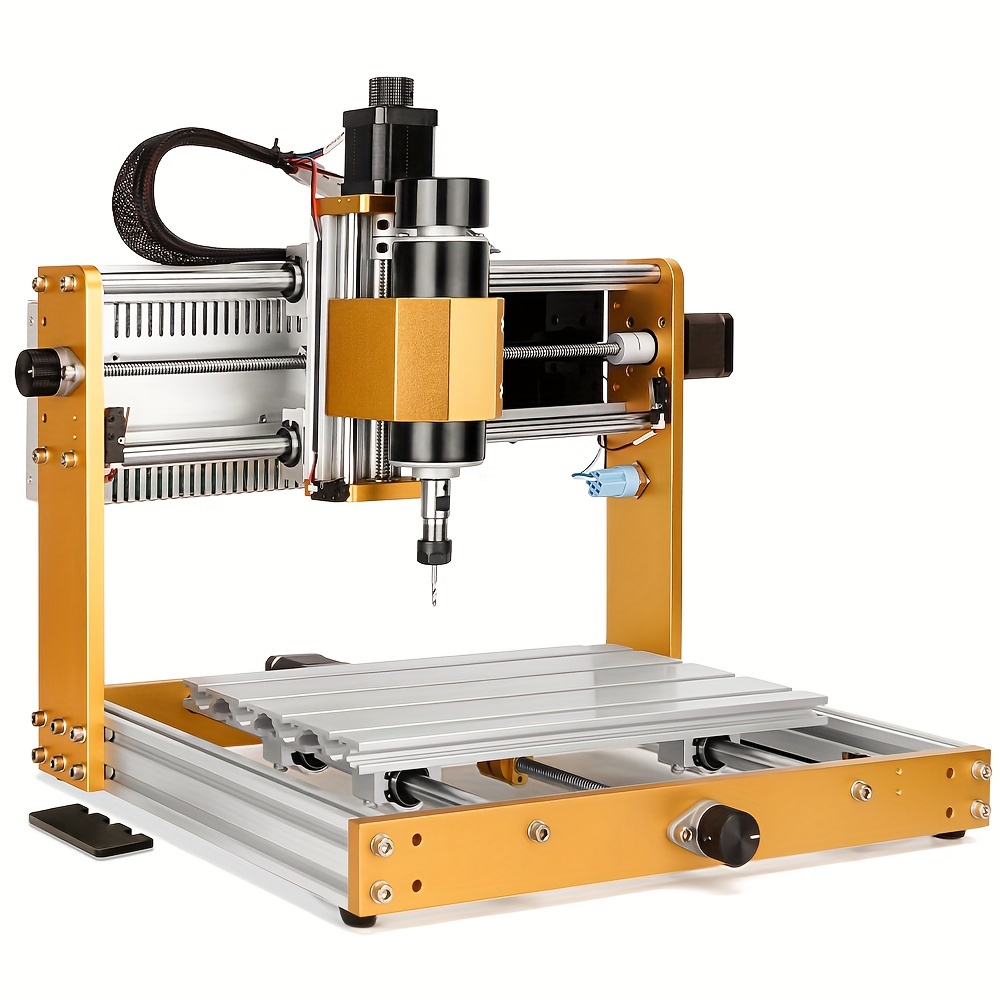 TEMU Fresa CNC Lunyee 3018 PRO MAX - Incisore a 3 assi interamente in metallo da 500W con finecorsa, di emergenza, controllo offline GRBL e funzioni