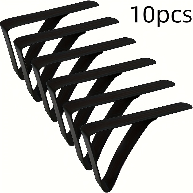 E-shop 10 Schwarze Edelstahl Rostfreie -Rutsch Tischdeckenklammern – Ideal für Restaurants, Picknicks, Partys Outdoor-Essen