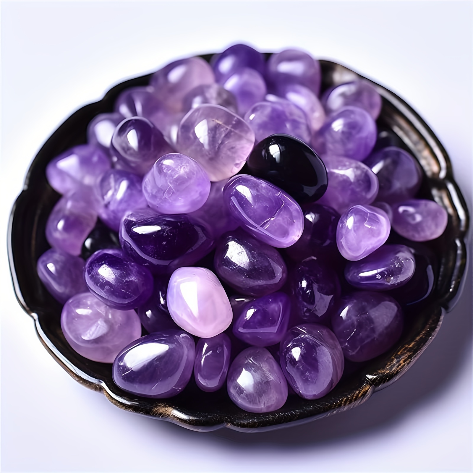 

Xiacheng Amethyst Natural Polished Stones - Bonsai & Tabletop Decor, In 50g (0.11lb) To 900g (2lb) Packs