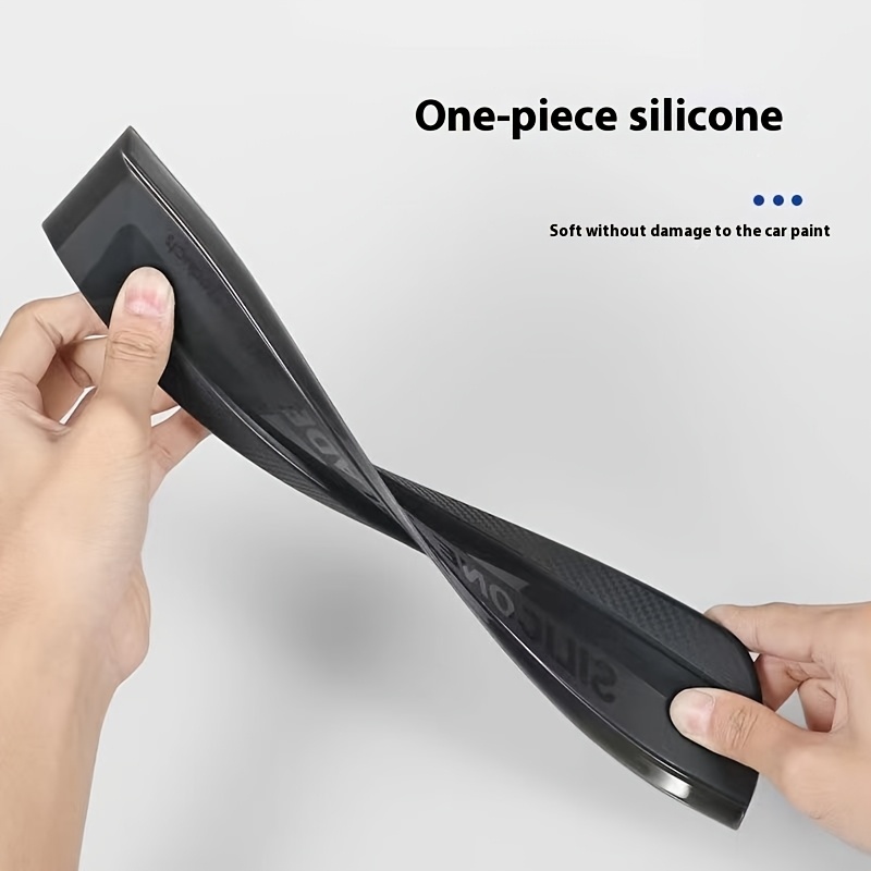 1pc Silicone Car Window Squeegee with Soft Silicone Blade - Streak-Free, Scratch-Free Cleaning Tool for Car Glass, Shower Doors, and Mirrors - Gentle Water Stain Remover for Home and Auto Use, Gentle Water Remover | Streakfree Blade | Soft Silicone Material, Squeegee for Window Cleaning