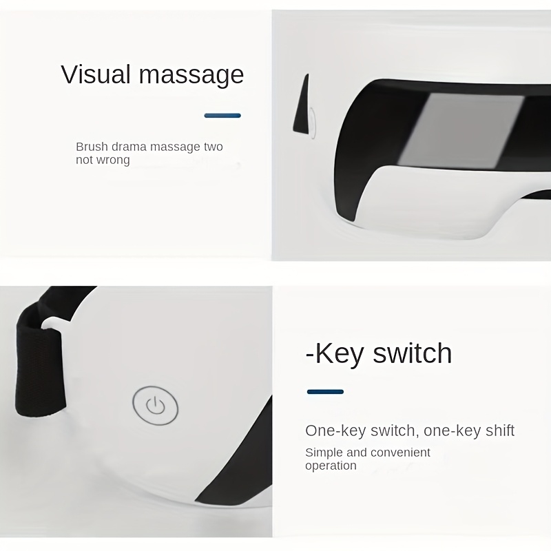 A Lightweight And Portable Eye Massager That Can Be Recharged Via USB, Ideal for Use on The Go.