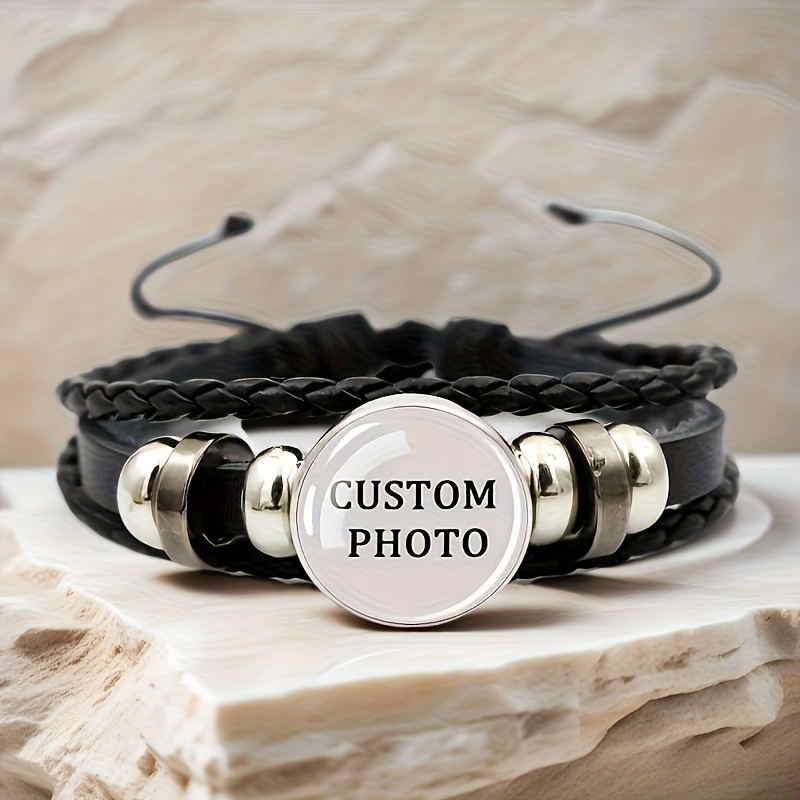 E-shop Personalisiertes Foto Armband für Frauen - Vintage-Stil, Langlebiger Alltagsschmuck als Geschenk für Sie, Ehefrau, Mutter oder Freundin - Idee