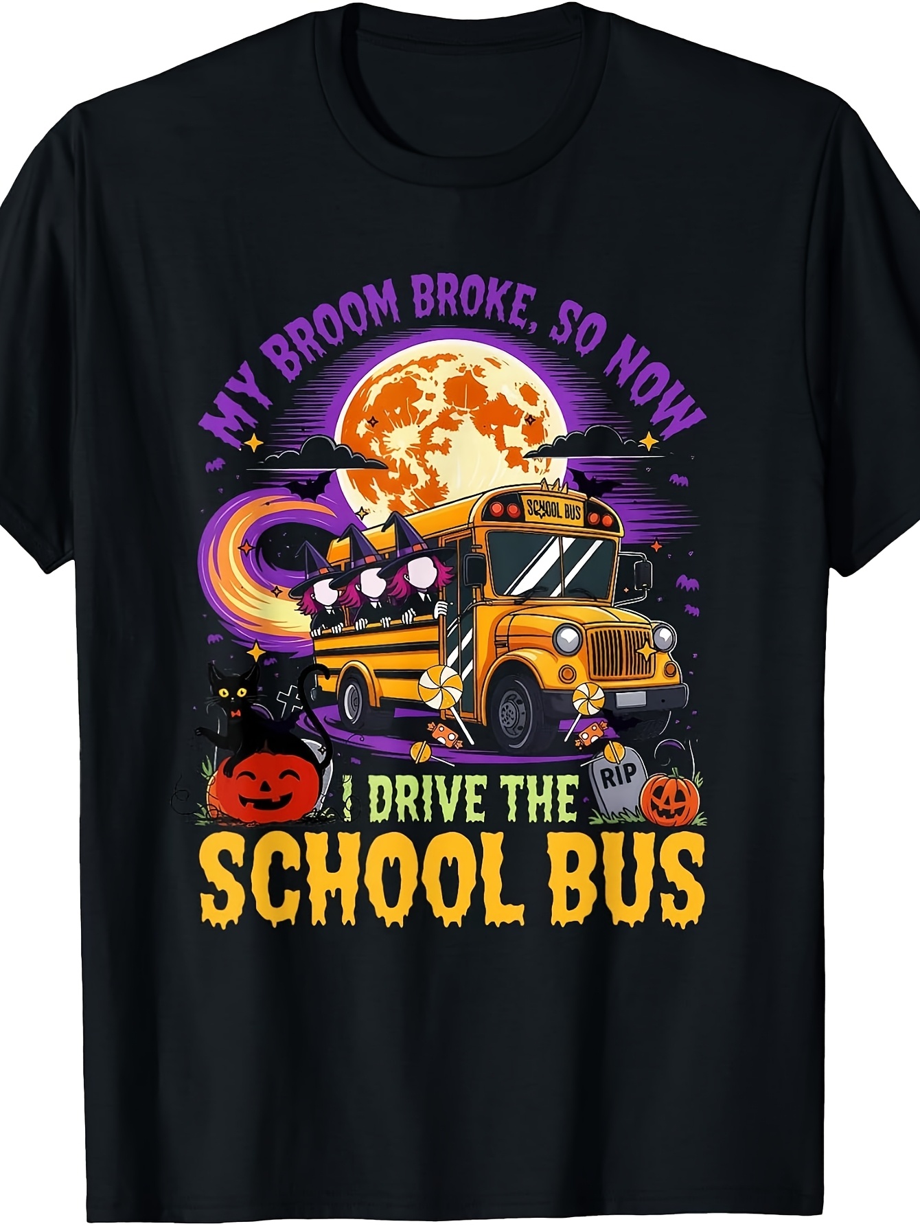 school bus shirt sold on Temu United States
