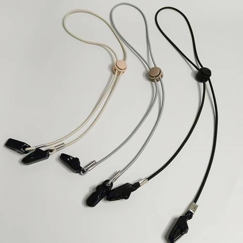 adjustable hat clips with elastic cords black clips suitable for outdoor activities golf fishing and boating designed to prevent loss of hats and gloves adjustable length for a