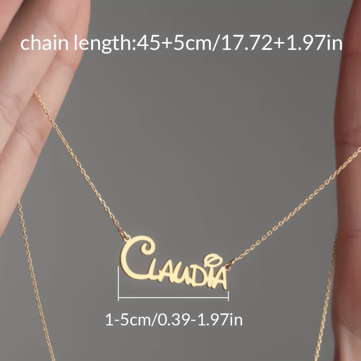 Women's Personalized 18K Golden Plated Name Necklace
